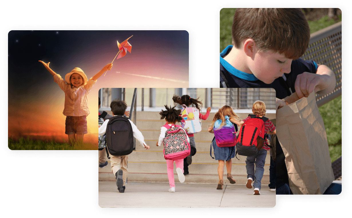 Collage of children