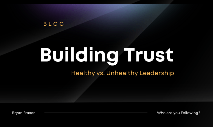 Strong background with different textures in dark colours in hints of silver with Building Trust written across the front.